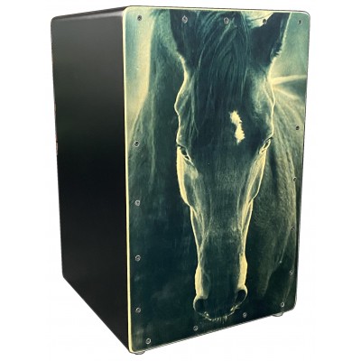 Cajón Flamenco Caballo Nergro
