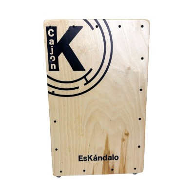Cajón Flamenco EsKándalo Estudio con tapa Natural