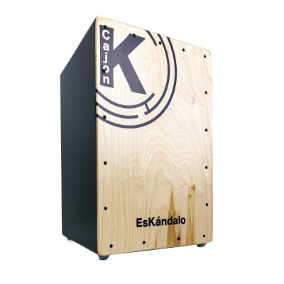 Cajón Flamenco EsKándalo Estudio con tapa Natural