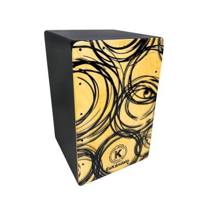 Cajón Flamenco EsKándalo Konfusión Blanco