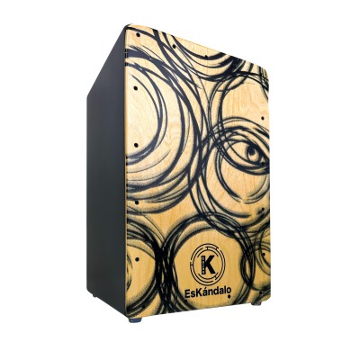 Cajón Flamenco EsKándalo Konfusión Blanco