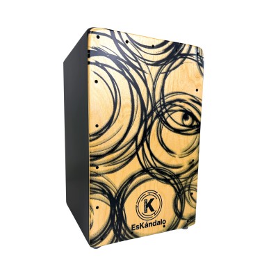 Cajón Flamenco EsKándalo Konfusión Blanco